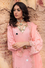 ED4-07 | 3Pc Unstitched Suit Embroidered Lawn Collection Eid Edit By Charizma