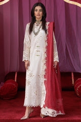 ED4-11 | 3Pc Unstitched Suit Embroidered Lawn Collection Eid Edit By Charizma