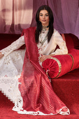 ED4-11 | 3Pc Unstitched Suit Embroidered Lawn Collection Eid Edit By Charizma