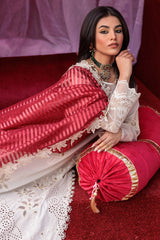 ED4-11 | 3Pc Unstitched Suit Embroidered Lawn Collection Eid Edit By Charizma