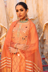 ED4-10 | 3Pc Unstitched Suit Embroidered Lawn Collection Eid Edit By Charizma