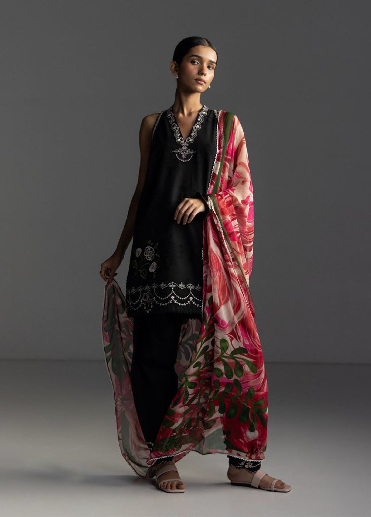 3-PC Unstitched Emroidered Lawn Coco By Zara Shahjahan | MIRO-2B