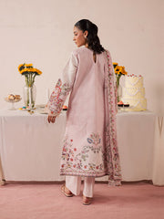 3-PC Unstitched Embroidered Luxury Lawn Jahaan By Mahnur | MJ-02