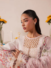 3-PC Unstitched Embroidered Luxury Lawn Jahaan By Mahnur | MJ-02