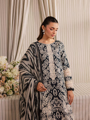 3-PC Unstitched Embroidered Luxury Lawn Jahaan By Mahnur | MJ-09