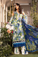 MPT-2102-B | 3PC Unstitched M.Prints Summer Collection By Maria B