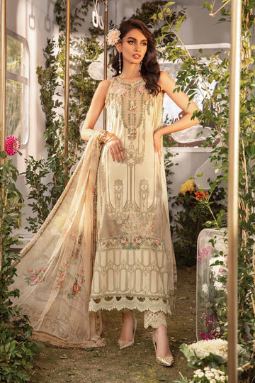 MPT-2104-A | 3PC Unstitched M.Prints Summer Collection By Maria B