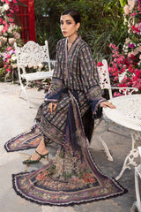 MPT-2107-B | 3PC Unstitched M.Prints Summer Collection By Maria B