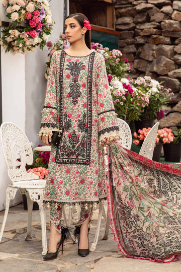 MPT-2113-A | 3PC Unstitched M.Prints Summer Collection By Maria B