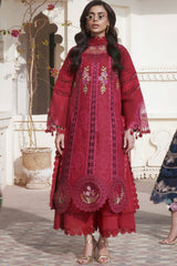 3-PC Unstitched Embroidered Lawn Shangrila By Parishay | SLA-12