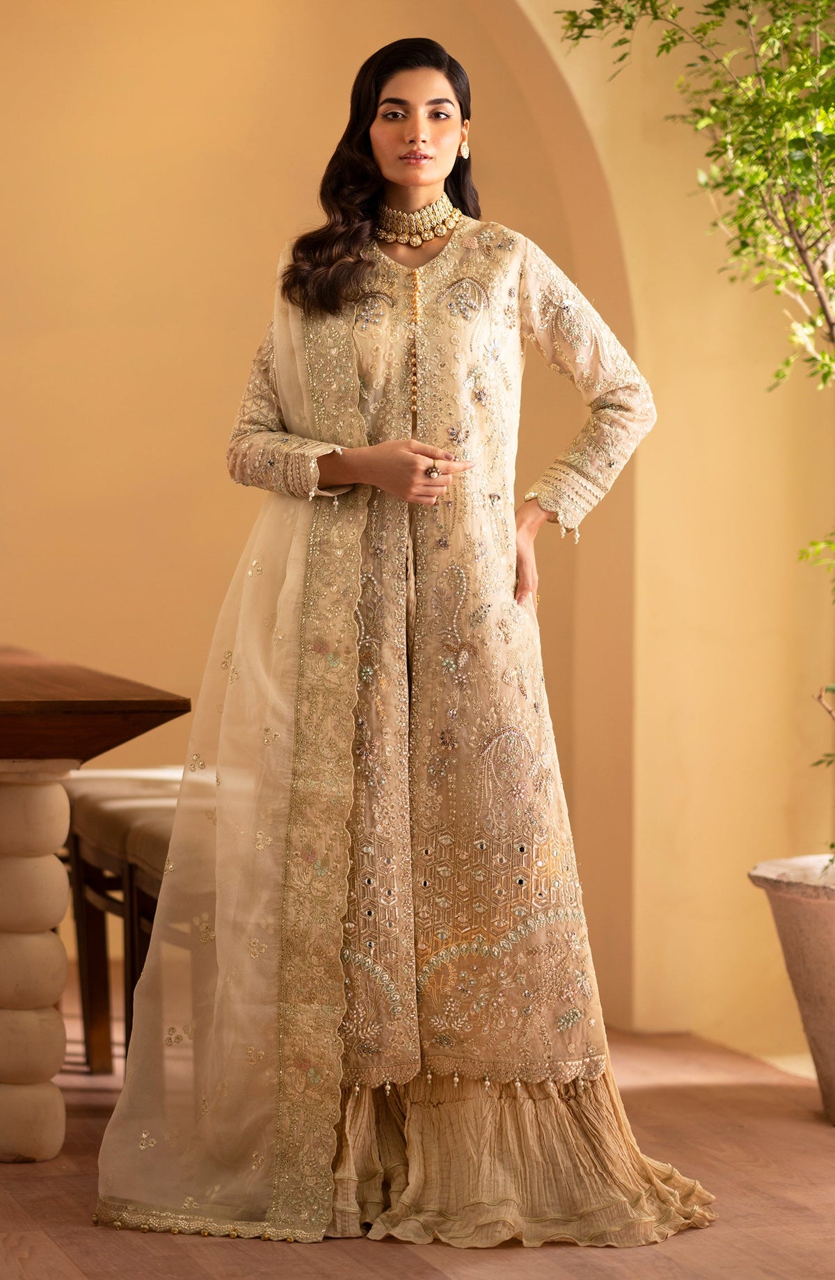 Zafia | 3Pc Unstitched Suit Luxury Formals 24 Romansiyyah By Emaan Adeel