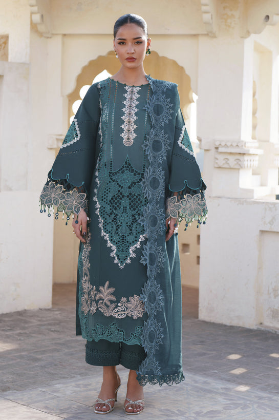 3-PC Unstitched Embroidered Lawn Shangrila By Parishay | SLA-08
