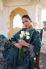 3-PC Unstitched Embroidered Lawn Shangrila By Parishay | SLA-08