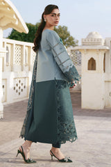3-PC Unstitched Embroidered Lawn Shangrila By Parishay | SLA-07