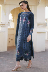 3-PC Unstitched Embroidered Lawn Shangrila By Parishay | SLA-06