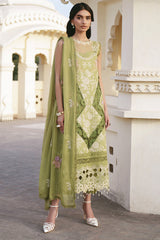 3-PC Unstitched Embroidered Lawn Shangrila By Parishay | SLA-04
