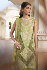3-PC Unstitched Embroidered Lawn Shangrila By Parishay | SLA-04