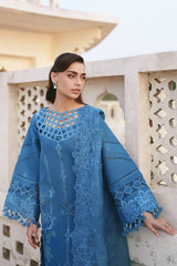 3-PC Unstitched Embroidered Lawn Shangrila By Parishay | SLA-13