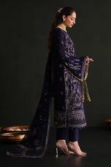 Zarifa | 3Pc Unstitched Suit Embroidered Formals Nooresha By Emaan Adeel