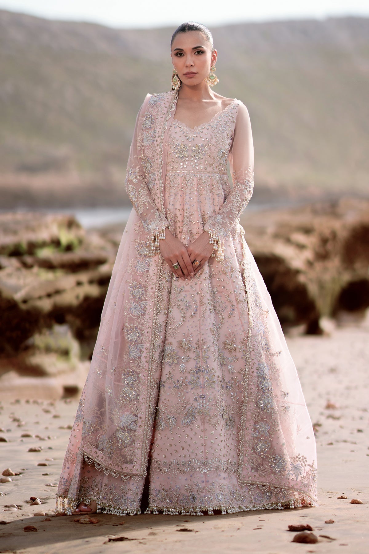 AMOUR | 3Pc Unstitched Festive Suit Wedding Formals Kamari By Emaan Adeel