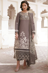 3-PC Unstitched Embroidered Lawn Shangrila By Parishay | SLA-14