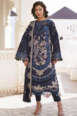 3-PC Unstitched Embroidered Lawn Shangrila By Parishay | SLA-01