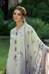 GIOIA | 3Pc Unstitched Suit Chikankari Lawn Solace Ombre By Mushq