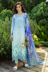 FIDUCIA | 3Pc Unstitched Suit Chikankari Lawn Solace Ombre By Mushq