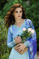 FIDUCIA | 3Pc Unstitched Suit Chikankari Lawn Solace Ombre By Mushq