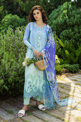 FIDUCIA | 3Pc Unstitched Suit Chikankari Lawn Solace Ombre By Mushq