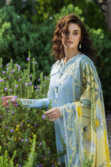 INTESA | 3Pc Unstitched Suit Chikankari Lawn Solace Ombre By Mushq