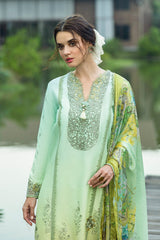 UNIONE | 3Pc Unstitched Suit Chikankari Lawn Solace Ombre By Mushq
