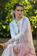 PUREZZA | 3Pc Unstitched Suit Chikankari Lawn Solace Ombre By Mushq