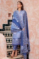 LATIFAH - MOROCCAN DREAM - UNSTITCHED SATEEN SHAWL COLLECTION