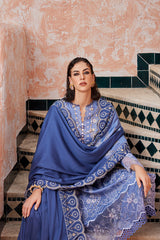 LATIFAH - MOROCCAN DREAM - UNSTITCHED SATEEN SHAWL COLLECTION