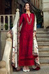 Flying Kiss | 3Pc Unstitched Suit Winter Embroidered Broadway By Mushq