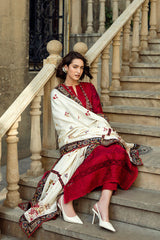Flying Kiss | 3Pc Unstitched Suit Winter Embroidered Broadway By Mushq