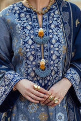 Tender Glance | 3Pc Unstitched Suit Winter Embroidered Broadway By Mushq