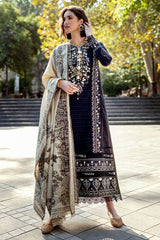Twisted Affection | 3Pc Unstitched Suit Winter Embroidered Broadway By Mushq