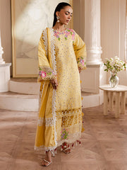MW-01 | 3Pc Unstitched Suit Winter Collection 24 Mira By Parishay