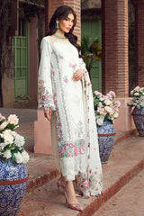 4422-ZAHRA | 3PC Unstitched Embroidered Premium Lawn By Motifz