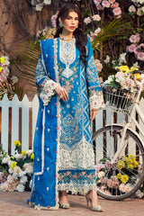 4424-GUL-E-RANA | 3PC Unstitched Embroidered Premium Lawn By Motifz