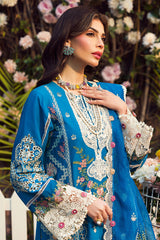 4424-GUL-E-RANA | 3PC Unstitched Embroidered Premium Lawn By Motifz