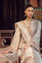 4426-JANNAT | 3PC Unstitched Embroidered Premium Lawn By Motifz