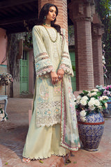 4427-ZAIB | 3PC Unstitched Embroidered Premium Lawn By Motifz