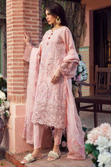 4428-HUDA | 3PC Unstitched Embroidered Premium Lawn By Motifz