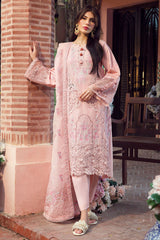 4428-HUDA | 3PC Unstitched Embroidered Premium Lawn By Motifz