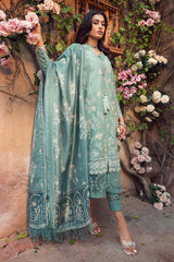 4429-TALIYA | 3PC Unstitched Embroidered Premium Lawn By Motifz