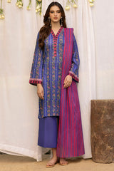 3-PC Unstitched Digital Printed Lawn By Motifz | 5357-IZAAR