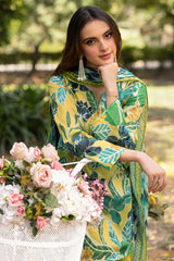 3-PC Unstitched Digital Printed Lawn By Motifz | 5358-NIMR